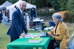 John Weston with "How Hampstead Heath was saved' author Helen Lawrence