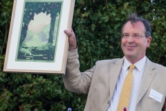 H&HS Chair Marc Hutchinson receives picture to commemorate sheep trial