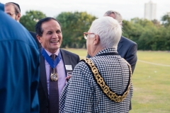 Deputy Mayor of Barnet Lachya Gurung with Mayor of Haringey Sheila Peacock